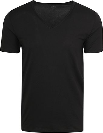 Mey V-ringad Dry Cotton T-shirt Svart