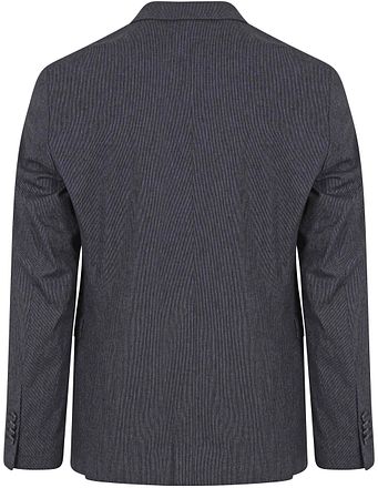 Suitable Veste de Costume De Lin Rayures Marine