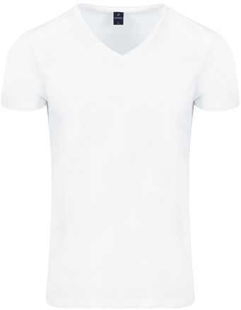 Suitable Vitasu T-Shirt V-Neck White 2-Pack