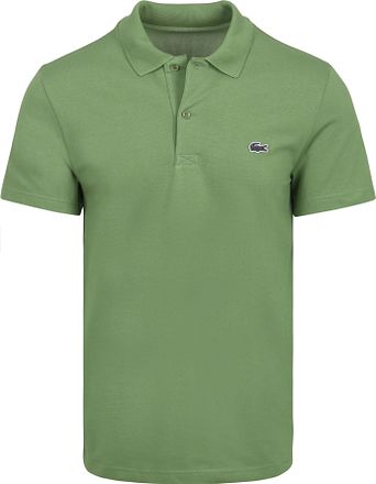 Polo Lacoste traspirante Mid verde