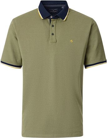 CASAMODA Polo Piqué Contrast Grün