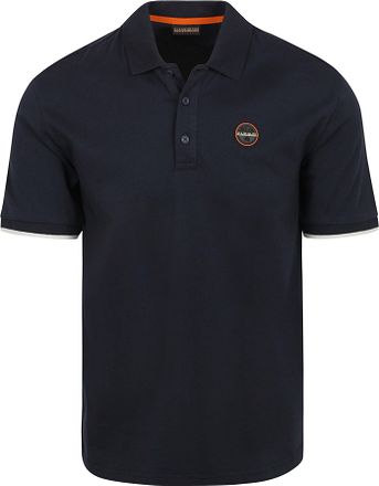Napapijri E-Badge Polo Marineblå