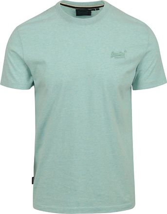 Superdry Classic T Shirt Melange Light Green