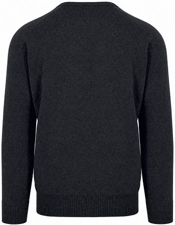 William Lockie Lambswool Charcoal Grey