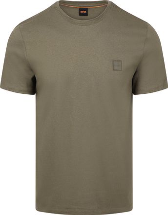 BOSS T-shirt Tales Oliv