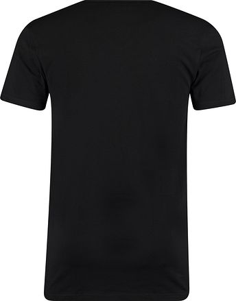 Garage 2-pakning Basic T-skjorte Bio V-hals Svart