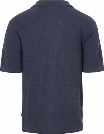 KnowledgeCotton Apparel Stickad Topp Mörkblå