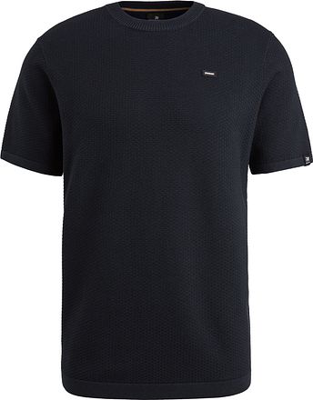 Vanguard T-shirt Struktur Marinblå