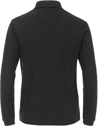 CASAMODA Polo Long Sleeves Anthracite
