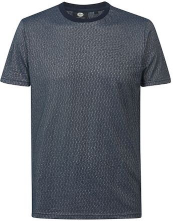 Petrol T-Shirt Zigzag Navy