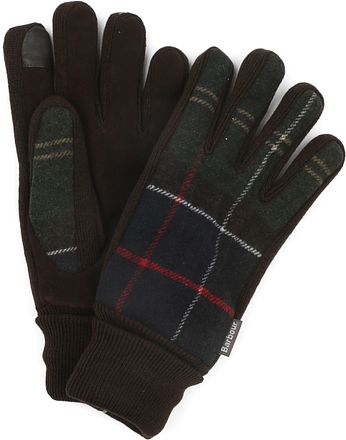 Barbour Handschuhe Hackney Tartan Grün