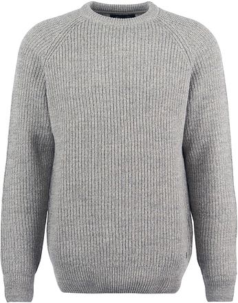 Barbour Lambswool Pullover Steingrau
