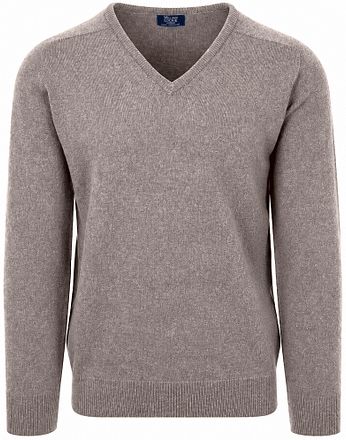 William Lockie V-Neck Lambswool Vole
