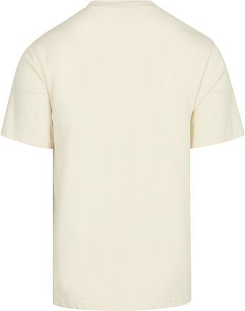 KnowledgeCotton Apparel T-skjorte Hvit Trykk på brystet