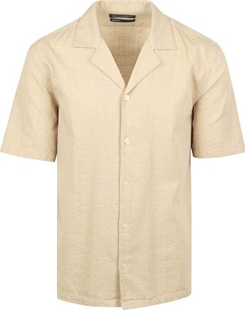 Marc O'Polo skjorte korte ærmer beige