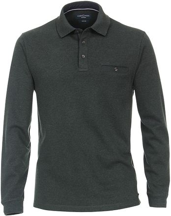 CASAMODA Poloshirt LS Dark Green
