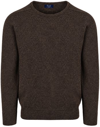 William Lockie Pullover Lammwolle Cocoa