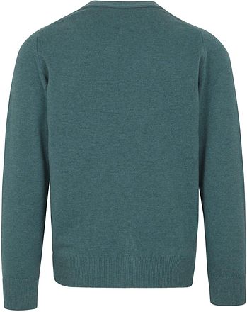 William Lockie Lammwolle Strickjacke Blau