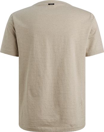 Vanguard T-shirt Rayé Beige