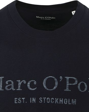 Marc O'Polo T-shirt med Logga i Mörkblått