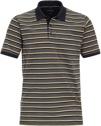 CASAMODA Poloshirt Strepen Groen