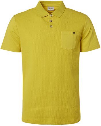 No Excess Polo Jacquard Mix Lime