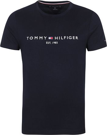 Tommy Hilfiger Logo T-shirt Mörkblå