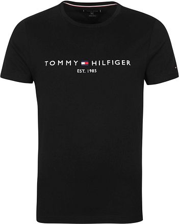 Tommy Hilfiger Logo T-skjorte Svart