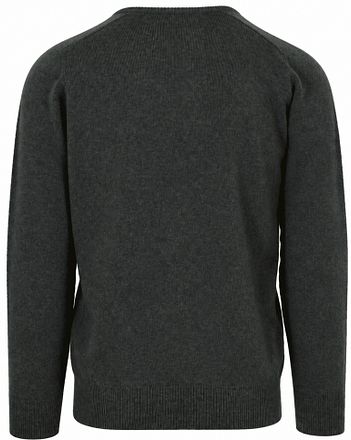 William Lockie V-Neck Lambswool Seaweed