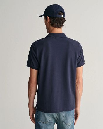 GANT Shield Piqué Poloskjorte Marineblå