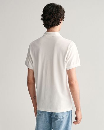GANT Shield Piqué Poloshirt Hvid
