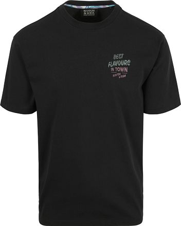 Scotch & Soda T-Shirt Artwork Zwart