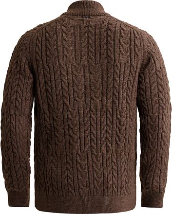 Vanguard Sweter Half Zip Wol Blend Moonscape