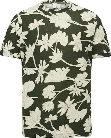 Cast Iron T-skjorte Blomster Mørkegrønn