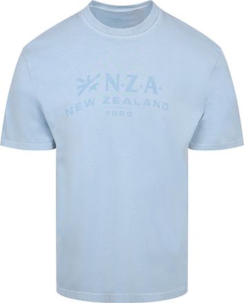 NZA T-shirt Faded Logo Sky Blue