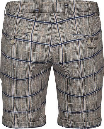 Blue Industry Short Jim Beige A Carreaux