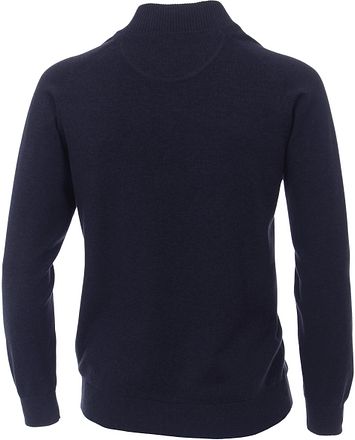 CASAMODA Pullover Zip Dark Blue