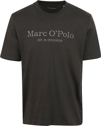 Marc O'Polo T-shirt med Logga i Antracit
