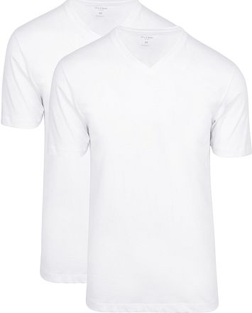 OLYMP T-skjorte med V-hals 2-pack
