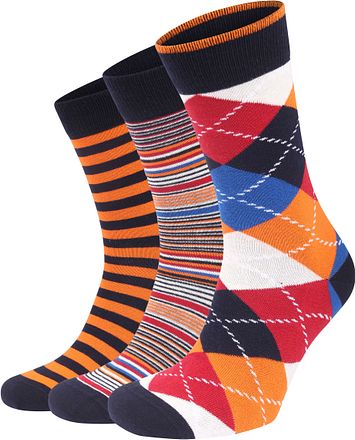 Suitable Oransje Sokker 3-Pakke