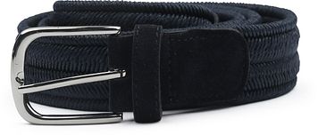 Profuomo Ceinture tissée Waxed Marine