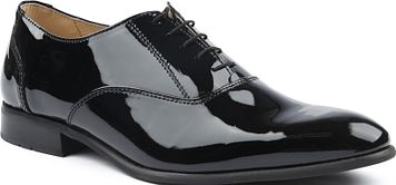 Suitable Lacquer Shoes Leather Black