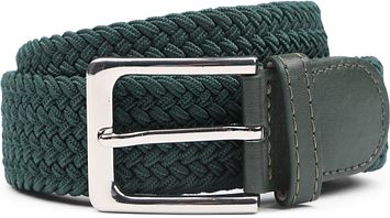Suitable Braided Belt Dark Green