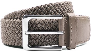 Suitable Geflochtener Gürtel Taupe Khaki