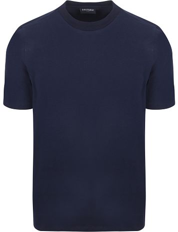 Suitable Respect T-shirt Hi Marineblå