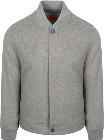 Suitable Bomberjakke Flannel Grå