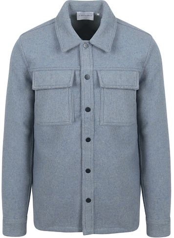 Suitable Surchemise Mix Laine Bleu