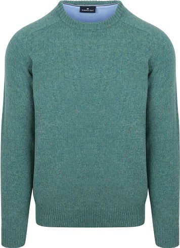 Steppin' Out Pullover Lambswool Aqua Green