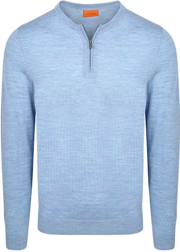 Suitable Crew Zip Merino Light Blue