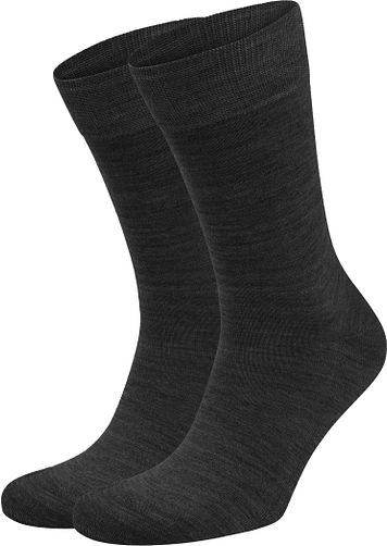 Suitable Chaussettes Mérinos Anthracite Lot de 2